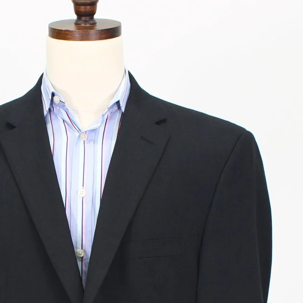 Pronto Uomo 46L Gray Solid 2-Button Sport Coat Blazer Jacket T742
